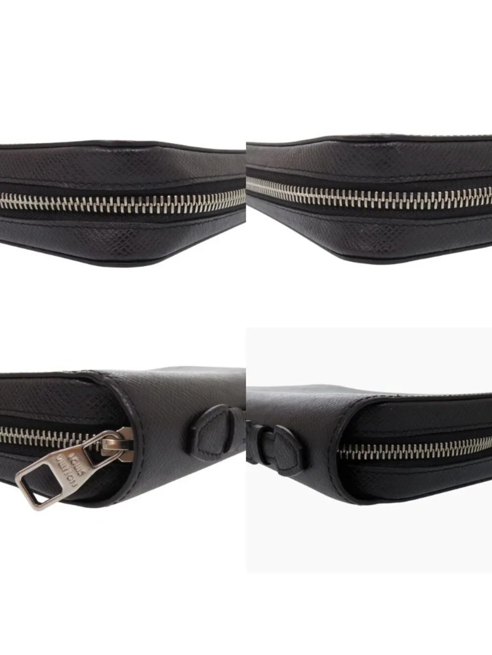 Louis Vuitton Zippy XL Taiga Black Wallet